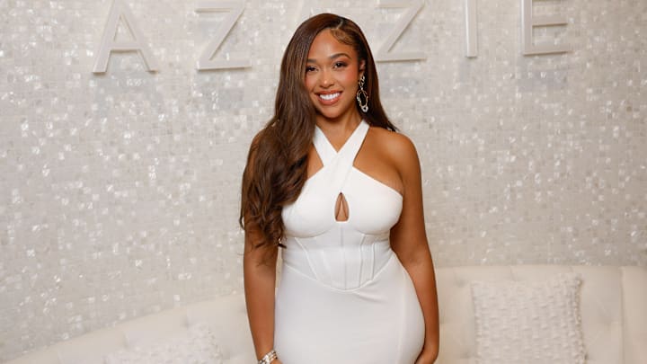 Jordyn Woods attends Azazie Midsummer Soiree Event in Los Angeles, CA on Aug. 6, 2024 