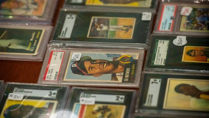 Card collectors check out the items for sale duing Cards on the Coast Sports Card and TCG Show Saturday, Sept. 27, 2025 at Sanders Beach Corrine Jones Resource Center. The show had sports cards, collectable trading card games, food trucks and more. Card collectors check out the items for sale duing Cards on the Coast Sports Card and TCG Show Saturday, Sept. 27, 2025 at Sanders Beach Corrine Jones Resource Center. The show had sports cards, collectable trading card games, food trucks and more.