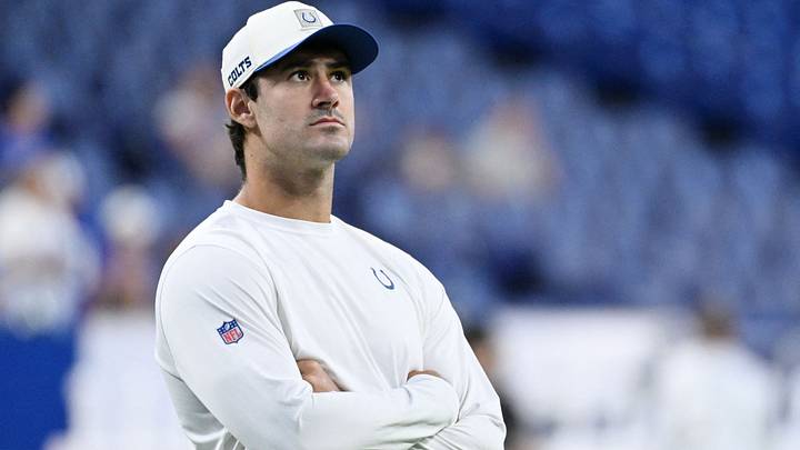 Aug 29, 2026; Indianapolis, Indiana, USA; Indianapolis Colts quarterback Daniel Jones (17) looks on during warmups before the game against the Detroit Lions at Lucas Oil Stadium. Mandatory Credit: Robert Goddin-Imagn Images Aug 29, 2026; Indianapolis, Indiana, USA; Indianapolis Colts quarterback Daniel Jones (17) looks on during warmups before the game against the Detroit Lions at Lucas Oil Stadium. Mandatory Credit: Robert Goddin-Imagn Images