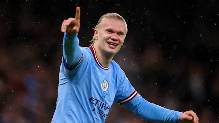 Erling Haaland es el delantero del Manchester City, equipo al que se unió en 2022