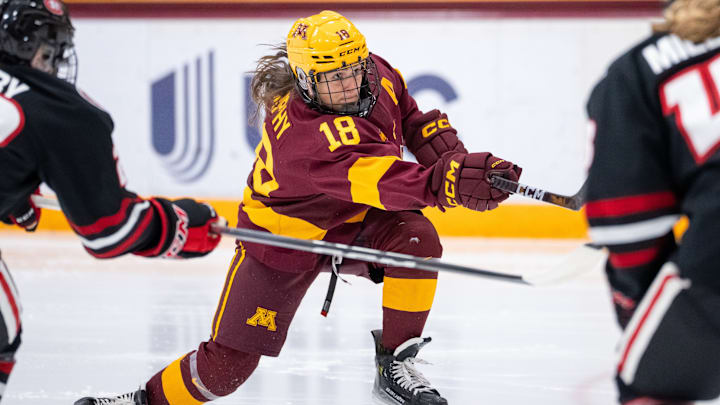 Abbey Murphy fires a shot. Abbey Murphy fires a shot.