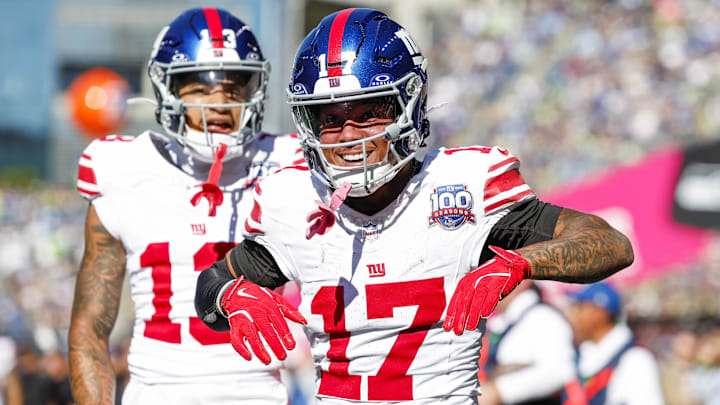 New York Giants wide receiver WanDale Robinson (17)