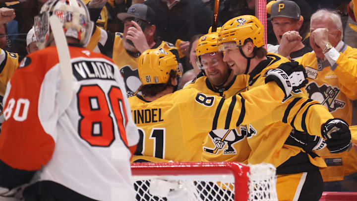 Elmer Soderblom, Ben Kindel, Anthony Mantha | Philadelphia Flyers vs Pittsburgh Penguins, NHL 2026 Stanley Cup Playoffs