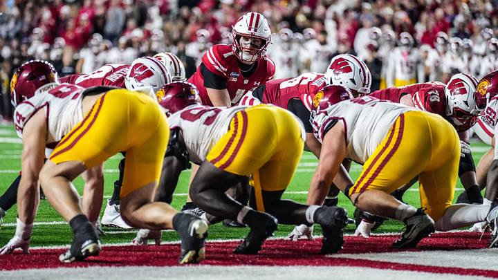 Wisconsin Badgers quarterback Colton Joseph. Wisconsin Badgers quarterback Colton Joseph.