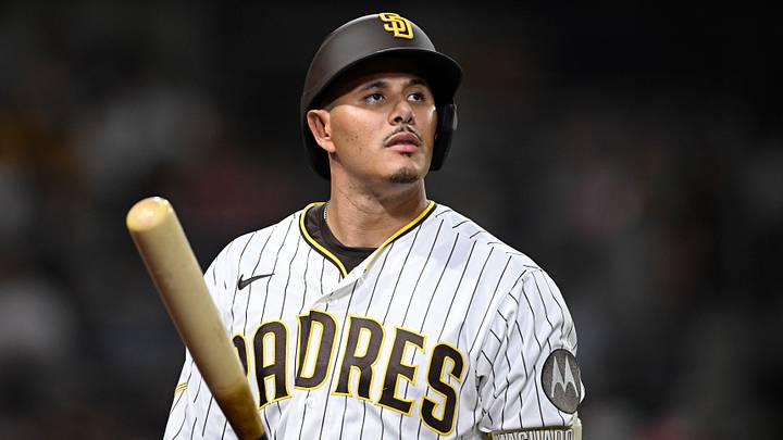 Aug 25, 2026; San Diego, California, USA;  San Diego Padres third baseman Manny Machado (13) walks back to the dugout after hitting a ground ball during the fourth inning against the Pittsburgh Pirates at Petco Park.  Mandatory Credit: Denis Poroy-Imagn Images