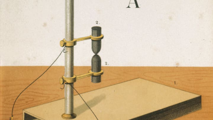 Carbon microphone, 1882.