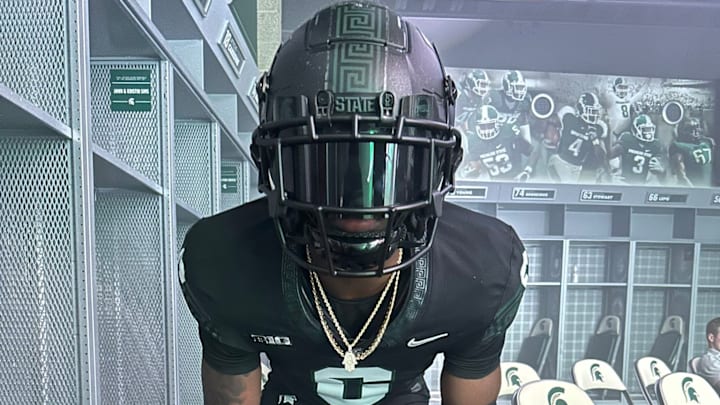 Michigan State commit Eliyjah Caldwell-Hardy on his Michigan State Spartans official visit