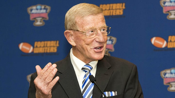 College football icon Lou Holtz revisited his rivalry with the Ohio State Buckeyes and coach Ryan Day. College football icon Lou Holtz revisited his rivalry with the Ohio State Buckeyes and coach Ryan Day.