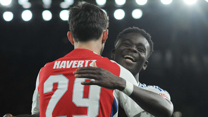 Kai Havertz (left) and Bukayo Saka (right) were both on the scoresheet last time out against Monaco in the Champions League.