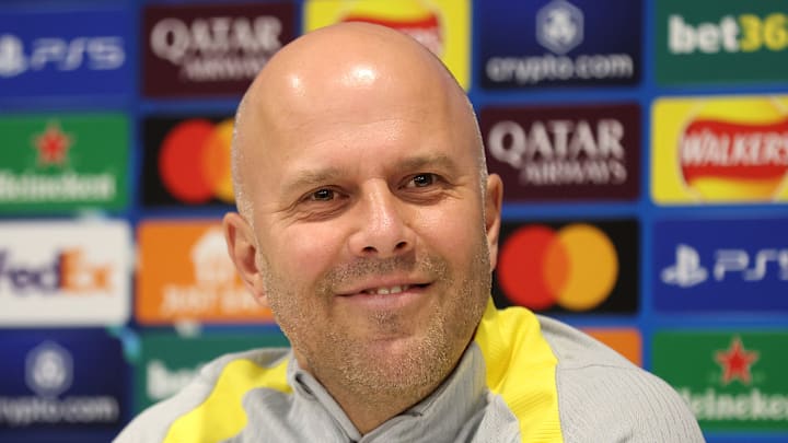 Liverpool FC Training Session And Press Conference - UEFA Champions League 2024/25 Round of 16