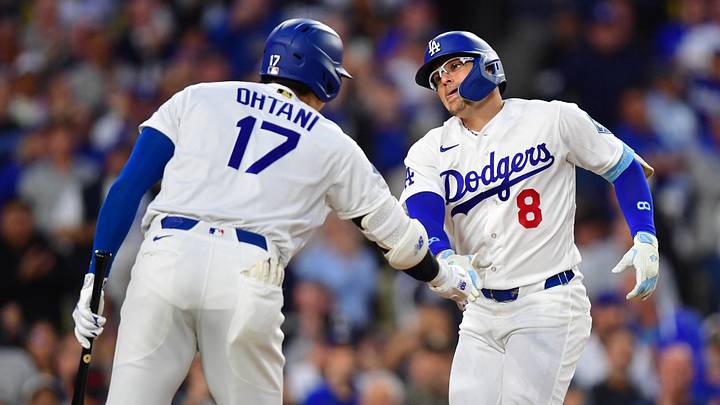 May 26, 2026; Los Angeles, California, USA; Los Angeles Dodgers first baseman Enrique Hernandez (8) celebrates with Los Angeles Dodgers two-way player Shohei Ohtani (17) after hitting a solo home run during the third inning against the Colorado Rockies at Dodger Stadium. Mandatory Credit: Gary A. Vasquez-Imagn Images May 26, 2026; Los Angeles, California, USA; Los Angeles Dodgers first baseman Enrique Hernandez (8) celebrates with Los Angeles Dodgers two-way player Shohei Ohtani (17) after hitting a solo home run during the third inning against the Colorado Rockies at Dodger Stadium. Mandatory Credit: Gary A. Vasquez-Imagn Images