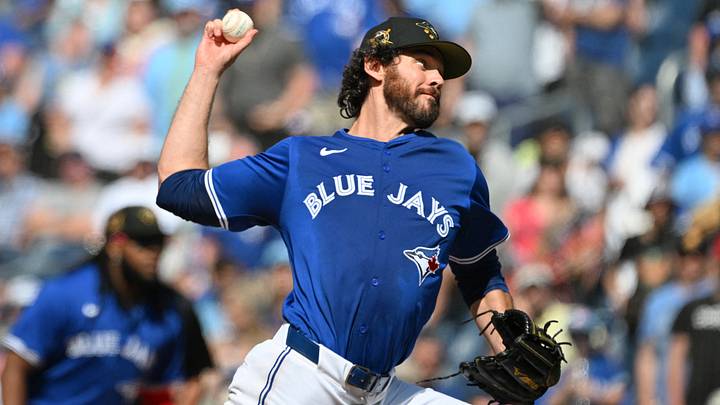 May 19, 2024; Toronto, Ontario, CAN;  Toronto Blue Jays relief pitcher Jordan Romano (68) delivers a pitch against the Tampa Bay Rays in the ninth inning at Rogers Centre. Mandatory Credit: Dan Hamilton-USA TODAY Sports