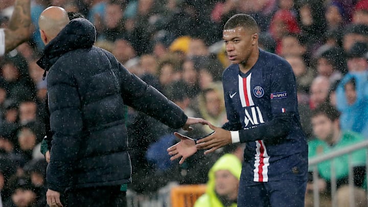 Kylian Mbappé y Zinedine Zidane Kylian Mbappé y Zinedine Zidane