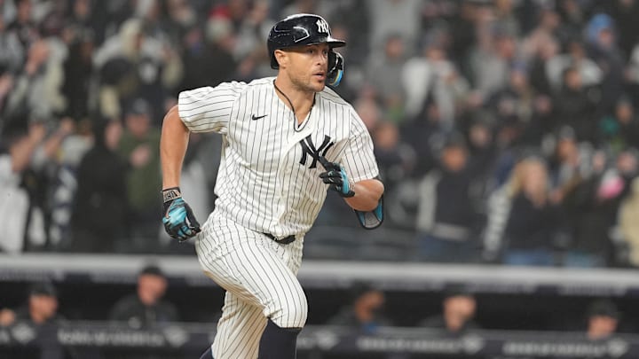 New York Yankees designated hitter Giancarlo Stanton is a solid prop target on April 9. 