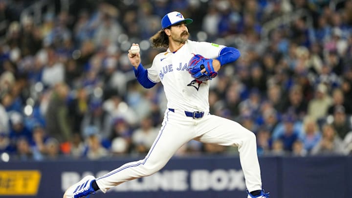 Toronto Blue Jays pitcher Dylan Cease. Toronto Blue Jays pitcher Dylan Cease.