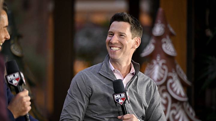 Dec 9, 2024; Dallas, TX, USA; Boston Red Sox chief baseball officer Craig Breslow speaks with the media
at the Hilton Anatole during the 2024 MLB Winter Meetings. Mandatory Credit: Jerome Miron-Imagn Images Dec 9, 2024; Dallas, TX, USA; Boston Red Sox chief baseball officer Craig Breslow speaks with the media
at the Hilton Anatole during the 2024 MLB Winter Meetings. Mandatory Credit: Jerome Miron-Imagn Images
