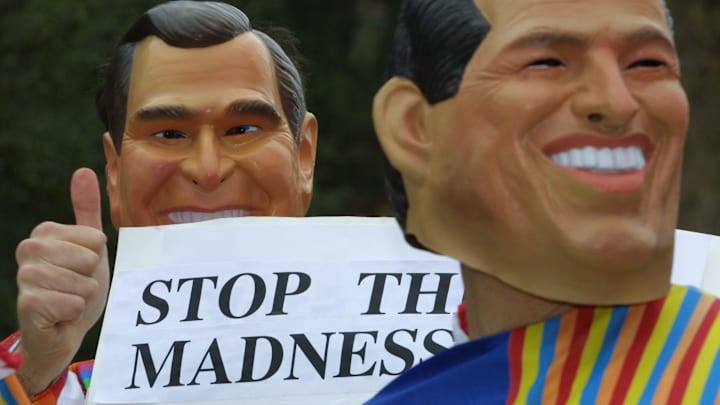 Bush and Gore Masks in Tallahassee
