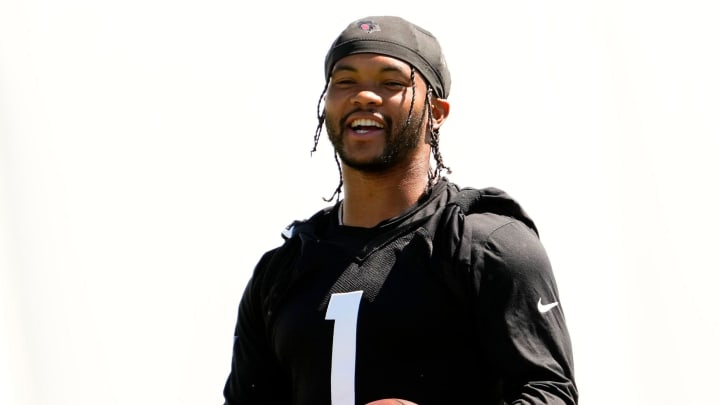 Arizona Cardinals quarterback Kyler Murray (1) during minicamp at Dignity Health Training Center on June 11, 2024.