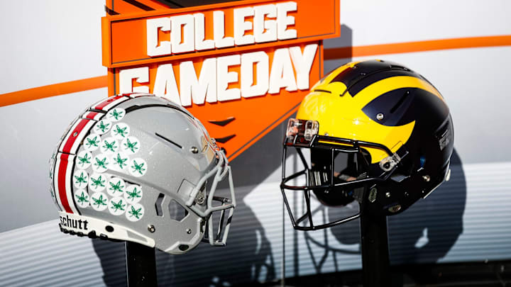 ESPN College Gameday broadcasts before Michigan vs. Ohio State at Michigan Stadium in Ann Arbor.