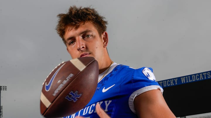 Kentucky Wildcat quarterback Zach Calzada. Friday, August 1, 2025