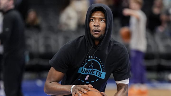 Feb 20, 2026; Charlotte, North Carolina, USA; Charlotte Hornets forward Brandon Miller (24) during pregame warm ups against the Cleveland Cavaliers at the Spectrum Center. Mandatory Credit: Jim Dedmon-Imagn Images Feb 20, 2026; Charlotte, North Carolina, USA; Charlotte Hornets forward Brandon Miller (24) during pregame warm ups against the Cleveland Cavaliers at the Spectrum Center. Mandatory Credit: Jim Dedmon-Imagn Images