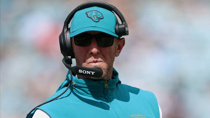 Sep 13, 2026; Jacksonville, Florida, USA; Jacksonville Jaguars head coach Liam Coen in the fourth quarter against the Cleveland Browns at EverBank Stadium. Mandatory Credit: Nathan Ray Seebeck-Imagn Images Sep 13, 2026; Jacksonville, Florida, USA; Jacksonville Jaguars head coach Liam Coen in the fourth quarter against the Cleveland Browns at EverBank Stadium. Mandatory Credit: Nathan Ray Seebeck-Imagn Images