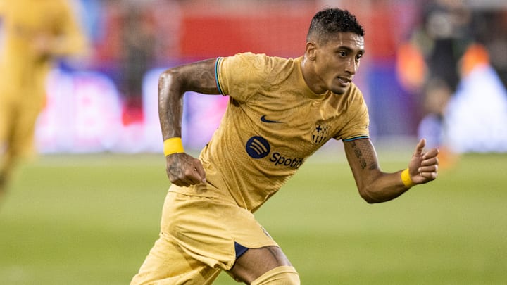 Raphinha lors du match amical contre les New York Red Bulls.