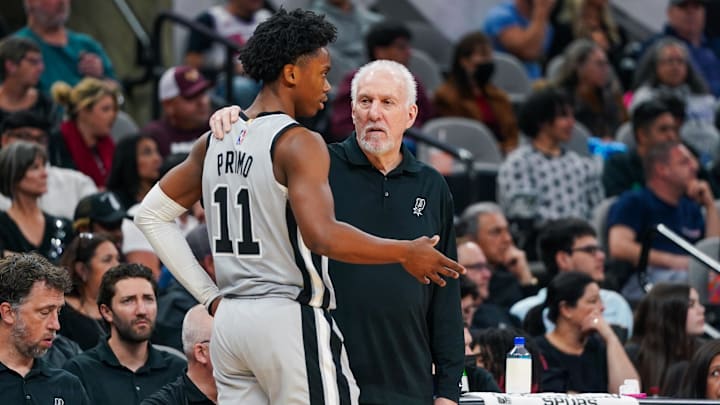 San Antonio Spurs head coach Gregg Popovich.