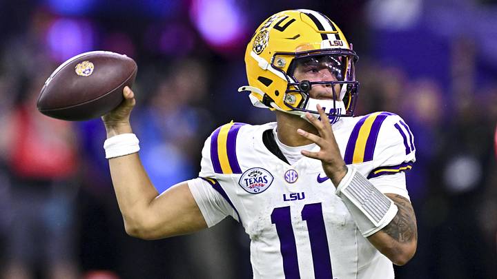 Dec 27, 2025; Houston, TX, USA; Louisiana State Tigers quarterback Michael van Buren Jr. (11) throws a pass during the second half against the Houston Cougars at NRG Stadium. Mandatory Credit: Maria Lysaker-Imagn Images Dec 27, 2025; Houston, TX, USA; Louisiana State Tigers quarterback Michael van Buren Jr. (11) throws a pass during the second half against the Houston Cougars at NRG Stadium. Mandatory Credit: Maria Lysaker-Imagn Images