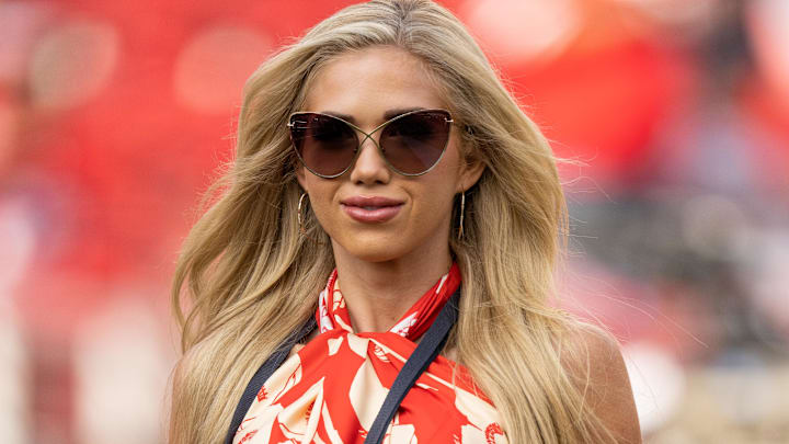Kansas City Chiefs heiress Gracie Hunt before the game against the San Francisco 49ers at Levi's Stadium. Kansas City Chiefs heiress Gracie Hunt before the game against the San Francisco 49ers at Levi's Stadium.