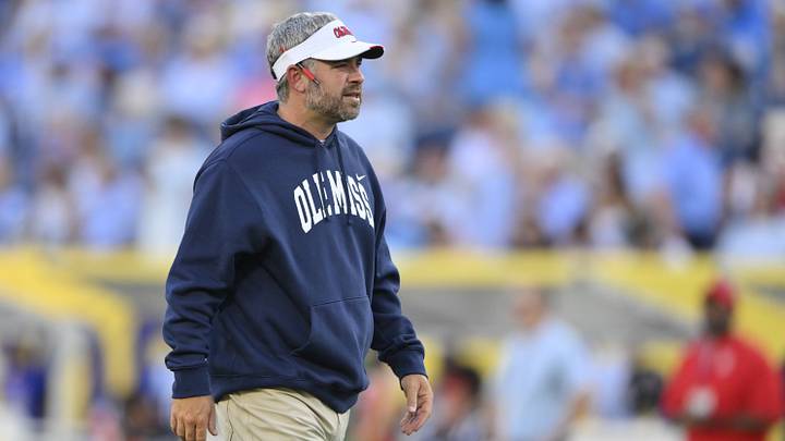 Sep 6, 2026; Nashville, Tennessee, USA; Mississippi Rebels head coach Pete Golding on the field prior to a game against the Louisville Cardinals at Nissan Stadium. Mandatory Credit: Steve Roberts-Imagn Images Sep 6, 2026; Nashville, Tennessee, USA; Mississippi Rebels head coach Pete Golding on the field prior to a game against the Louisville Cardinals at Nissan Stadium. Mandatory Credit: Steve Roberts-Imagn Images