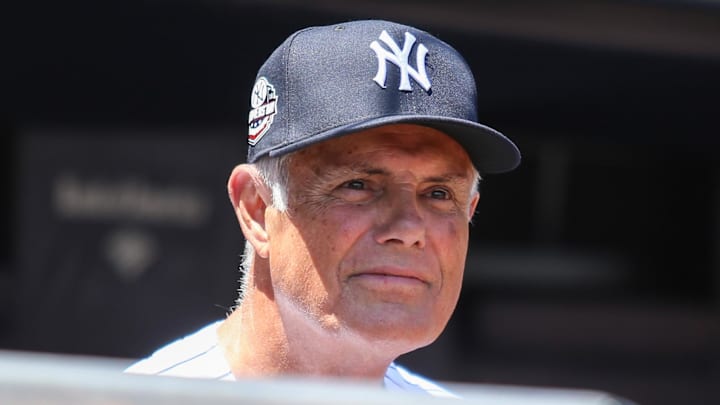 Jun 17, 2018; Bronx, NY, USA; New York Yankees former manager Lou Piniella at the Old Timer's Day ceremony at Yankee Stadium. Mandatory Credit: Wendell Cruz-Imagn Images Jun 17, 2018; Bronx, NY, USA; New York Yankees former manager Lou Piniella at the Old Timer's Day ceremony at Yankee Stadium. Mandatory Credit: Wendell Cruz-Imagn Images