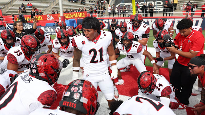 San Diego State Aztecs running back Byron Cardwell Jr. (21). San Diego State Aztecs running back Byron Cardwell Jr. (21).
