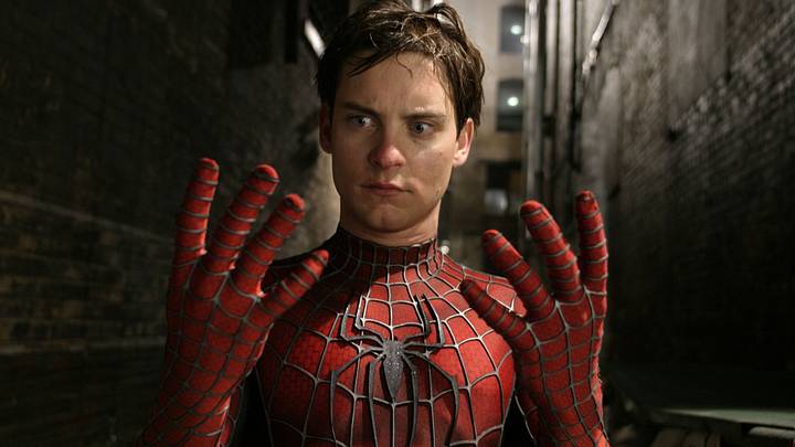 Tobey Maguire as Peter Parker / Spider-Man in Sam Raimi's Spider-Man 2