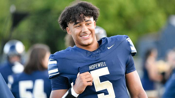 Hopewell quarterback James Armstrong Hopewell quarterback James Armstrong