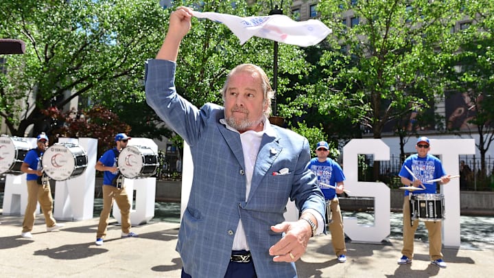 New York Rangers "Rangerstown" 55-Foot Sign Unveiling