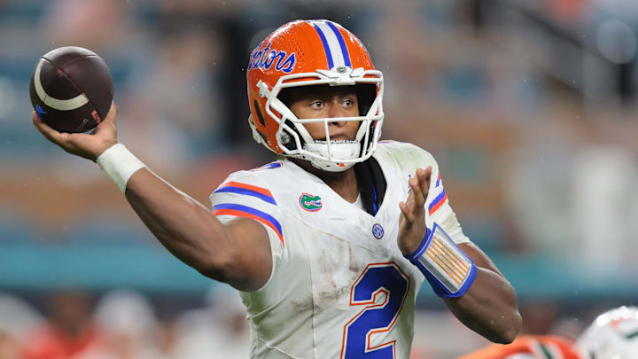 Florida Gators quarterback DJ Lagway has struggled in the early portion of his sophomore season.