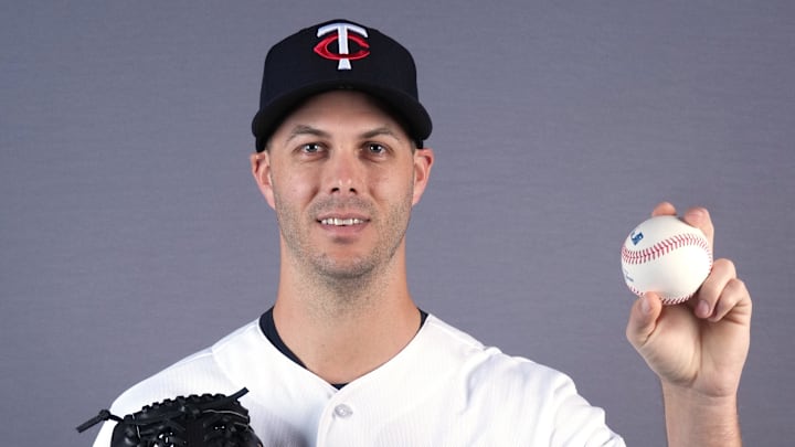 Feb 19, 2026; Lee County, FL, USA; Minnesota Twins left-handed pitcher Taylor Rogers (55) poses for a portrait during photo day at Hammond Stadium. Mandatory Credit: Jim Rassol-Imagn Images Feb 19, 2026; Lee County, FL, USA; Minnesota Twins left-handed pitcher Taylor Rogers (55) poses for a portrait during photo day at Hammond Stadium. Mandatory Credit: Jim Rassol-Imagn Images