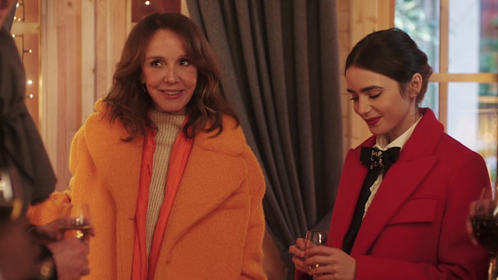 Emily in Paris. (L to R) Philippine Leroy-Beaulieu as Sylvie Grateau, Lily Collins as Emily in episode 406 of Emily in Paris