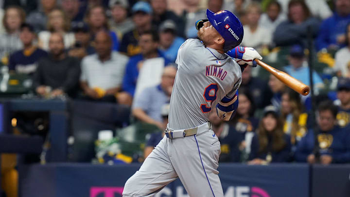 New York Mets left fielder Brandon Nimmo 