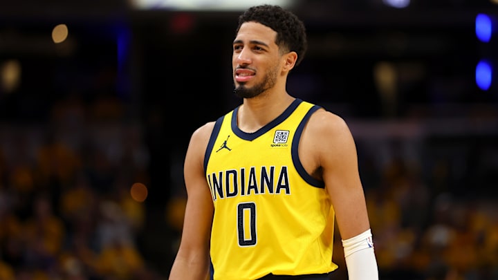 Indiana Pacers guard Tyrese Haliburton (0).