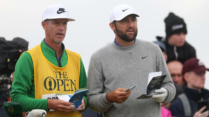 Regular caddie Ted Scott is out this week for world No. 1 Scottie Scheffler.