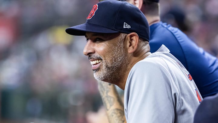 Boston Red Sox manager Alex Cora. Boston Red Sox manager Alex Cora.