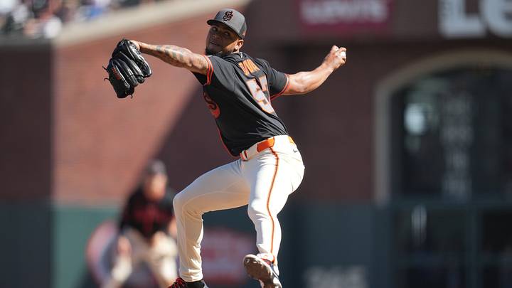 San Francisco Giants pitcher Camilo Doval. San Francisco Giants pitcher Camilo Doval.