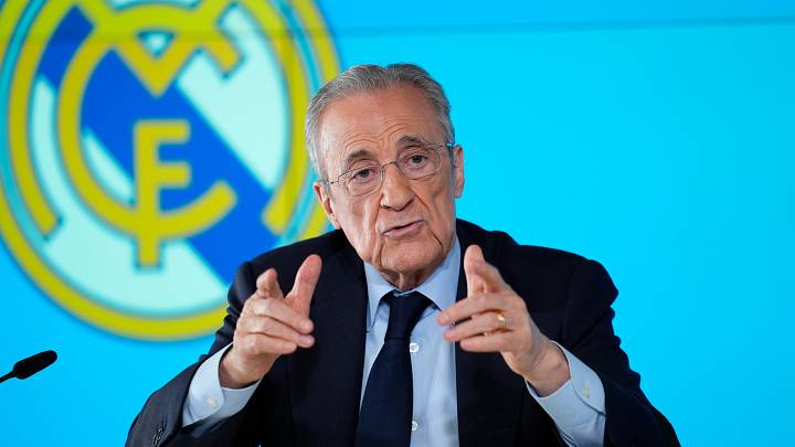 Florentino Perez Of Real Madrid Press Conference