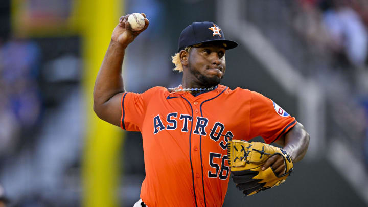Houston Astros pitcher Ronel Blanco is having a historic start to the 2024 season. Houston Astros pitcher Ronel Blanco is having a historic start to the 2024 season.