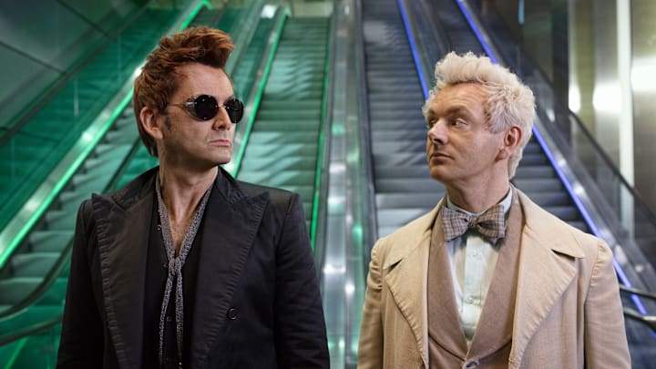 Photo: Good Omens First Look. Pictured: David Tennant and Michael Sheen