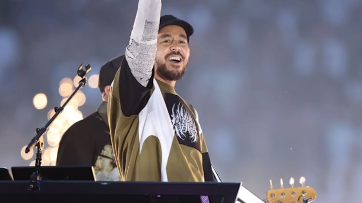 From the Champions League stage to a 1/1 card—Mike Shinoda’s performance now lives on in the hobby.