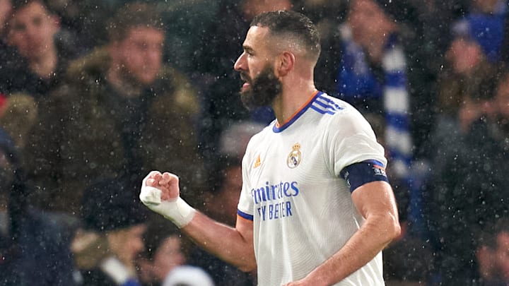 Karim Benzema, auteur encore d'un triplé en Ligue des Champions.
