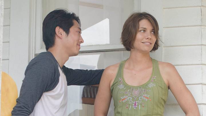Glenn (Steven Yeun) and Maggie Greene (Lauren Cohan) - The Walking Dead - Season 2, Episode 5 - Photo Credit: Gene Page/AMC